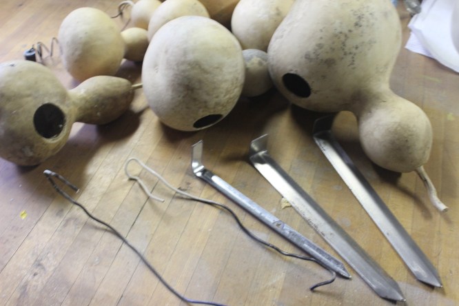 Scrapers and stakes and snaked hooks